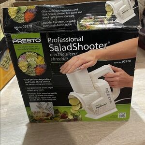 Presto Salad Shooter original box vintage electric slicer shredder vegetables